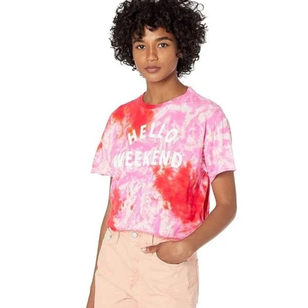 Original Retro Brand Hello Weekend Short Sleeve Top Size XS